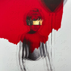 Rihanna Anti RED TRANSLUCENT VINYL 2 LP