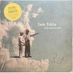 Ben Folds What Matters Most LIMITED SEAGLASS BLUE VINYL LP SIGNED