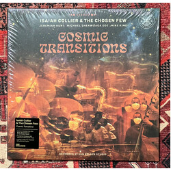 Isaiah Collier & The Chosen Few Cosmic Transitions numbered ORANGE IN BLACK/WHITE SWIRL VINYL 2 LP