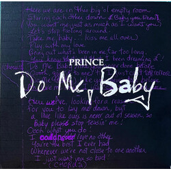 Prince Do Me, Baby limited edition numbered PURPLE VINYL 7"
