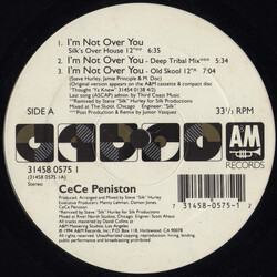 Ce Ce Peniston I'm Not Over You Vinyl 12"