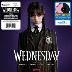 Danny Elfman / Chris Bacon Wednesday Season 1 soundtrack PINK BLACK VINYL 2 LP
