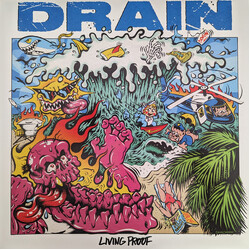 Drain Living Proof POISON DART FROG GREEN VINYL LP