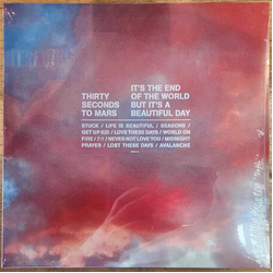 30 Seconds To Mars It's The End Of The World But It's A Beautiful Day BLUE Vinyl LP