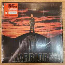 Gary Numan Warriors ORANGE Vinyl LP SIGNED