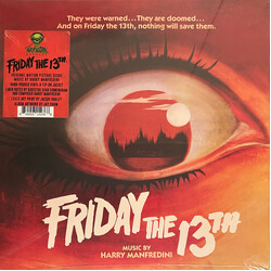 Harry Manfredini Friday The 13th soundtrack score BLOOD RED / BLACK VINYL LP