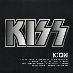 Kiss Icon SILVER SPLATTER Vinyl LP