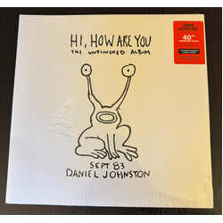 Daniel Johnston Hi  How Are You?: The Unfinished Album RED MARBLE Vinyl LP