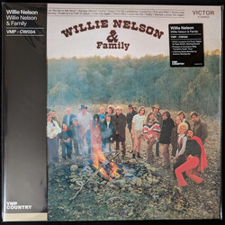 Willie Nelson Willie Nelson & Family ORANGE BROWN CREAM Vinyl LP