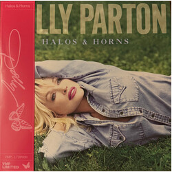 Dolly Parton Halos & Horns BLUE GALAXY Vinyl 2 LP + Socks