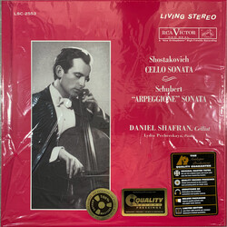 Shostakovich / Schubert / Shafran / Pecherskaya Cello Sonata / "Arpeggione" Sonata Vinyl LP
