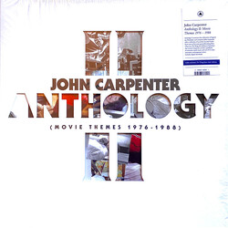 John Carpenter Anthology II (Movie Themes 1976-1988) BLUE Vinyl LP SIGNED COVER