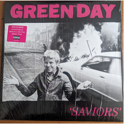 Green Day Saviors BLACK PINK SPLATTER Vinyl LP