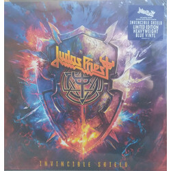 Judas Priest Invincible Shield BLUE Vinyl 2 LP
