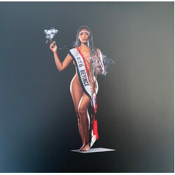 Beyonce Cowboy Carter BLUE VINYL 2 LP COWBOY HAT BACK COVER
