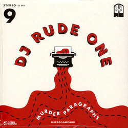 Dj Rude One Murder Paragraphs BLACK VINYL 7"