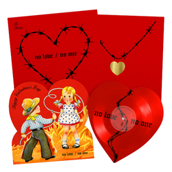 Gideon (12) No Love / No One RED DIE-CUT VINYL 