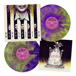Various Beetlejuice Beetlejuice Soundtrack LIME GREEN & PURPLE HAND POURED VINYL 2 LP