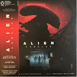 Benjamin Wallfisch Alien Romulus soundtrack RED SMOKE/BLACK MARBLED VINYL 2 LP