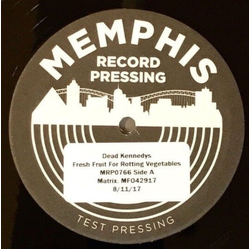 Dead Kennedys Fresh Fruit For Rotting Vegetables VINYL LP TEST PRESSING                                  