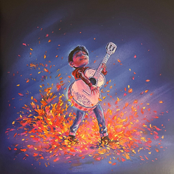 Michael Giacchino / Various Coco MONDO soundtrack ORANGE / PURPLE BLACK SPLATTER VINYL 2 LP