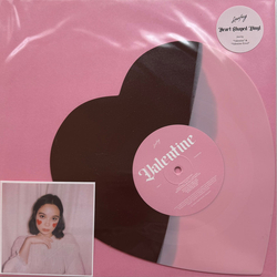 Laufey Valentine CHOCOLATE STRAWBERRY HEART SHAPED VINYL 7"