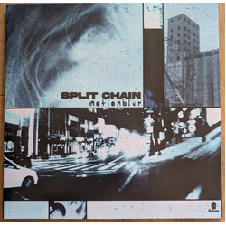 Split Chain motionblur CLEAR WITH BLUE / BLACK SPLATTER VINYL LP