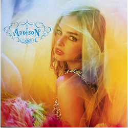 Addison Rae Addison LIMITED CLEAR VINYL LP WITH PINK SPARKLE LIQUID FILL
