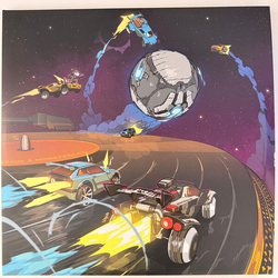 Various Rocket League X Monstercat: 10 Year Anniversary SOLID BLACK AND BLUE JAY VINYL LP