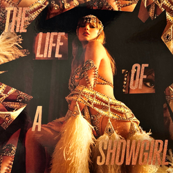 Taylor Swift The Life Of A Showgirl SUMMERTIME SPRITZ PINK SHIMMER VINYL LP PLUS 24" X 36" POSTER
