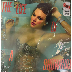 Taylor Swift The Life Of A Showgirl HONESTLY WILD TRANSPARENT WITH METALLIC RED SPLATTER VINYL LP