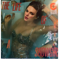 Taylor Swift The Life Of A Showgirl LIT MY SKY UP ORANGE METALLIC SPLATTER VINYL LP
