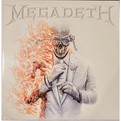 Megadeth Megadeth RED BLUE GHOSTLY VINYL 2 LP + SIGNED INSERT CARD