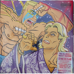 Mickey Diamond / Pro Dillinger Sting Vs. Flair LIMITED NUMBERED PINK PURPLE SWIRL SPLATTER VINYL LP