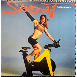 Melanie C Sweat YELLOW AND ORANGE SUNBURST VINYL LP ALTERNATE ARTWORK NEW