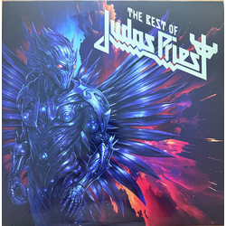 Judas Priest The Best Of Judas Priest LIMITED BLUE RED SPLIT LIQUID FILLED VINYL LP