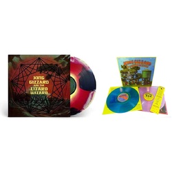 King Gizzard & The Lizard Wizard Nonagon Infinity Neon / Paper Mache Blue Pink vinyl 3 LP Bundle