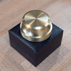 High Quality GOLD Turntable Stabiliser Vinyl Record Clamp Weight 410gm Puck