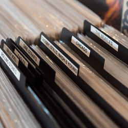 pack of 10 x Vinyl LP albums Record Dividers Accessory 334mm wide x 335 mm high