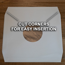 White Paper Poly Lined 80gsm Vinyl LP 12" Record Anti-Static Inner Sleeves
