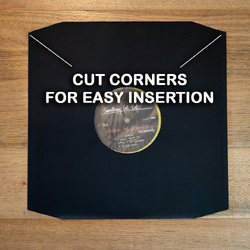 100 x Black Paper Poly Lined 80gsm Vinyl LP 12" Record Anti-Static Inner Sleeves