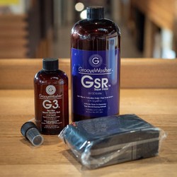 Groovewasher Two-Step Bundle G3 Fluid 8oz Mist Spray Gsr Super Rinse 64oz Bottle Accessory