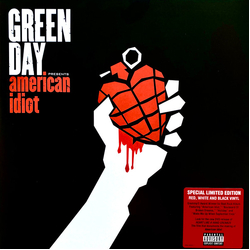 Green Day American Idiot limited RED/BLACK & WHITE/BLACK VINYL 2 LP
