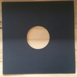 pack of 10 BLACK LP 12" record CARD SLEEVES with HOLE NEW                                     