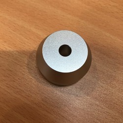 45rpm Adapter Durable Solid Aluminimum Spindle coloured Silver For 7" Vinyl Records Accessory