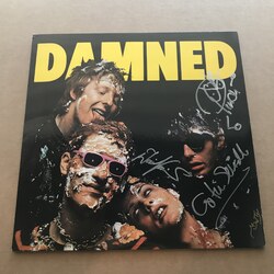 The Damned Damned Damned Damned SIGNED vinyl LP