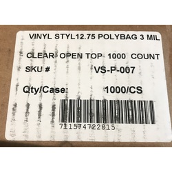 Vinyl Styl 1000 X Vinyl Styl Protective Outer Record Sleeves X 3 Mil Accessory