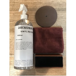 1-Litre Anti Static Spray Vinyl LP Record Cleaner Cleaning Fluid +CLOTH +BRUSH +LABEL PROTECTOR
