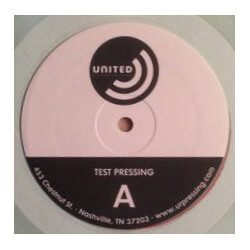 Piebald All Ears All Eyes All The Time URP CLEAR VINYL LP TEST PRESSING