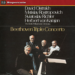 Beethoven Triple Concerto Berlin Phil von Karajan et al Hi-Q 180gm vinyl LP